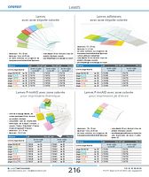Lames avec zone dépolie colorée