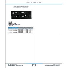Méga lames de microscope non adhésives et adhésives