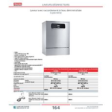 Laveur avec raccordement à l'eau déminéralisée Exploreline