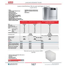 Laveur-desinfecteur 90 cm avec séchage air chaud Exploreline