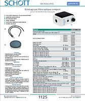 Eclairage par fibre optique compact pour la stéréomicroscopie