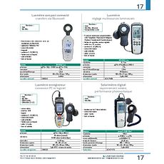 Luxmètre réglage multisources lumineuses
