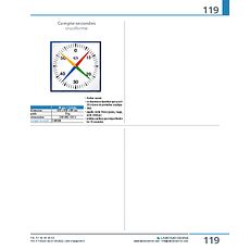 Compte-secondes cruciforme