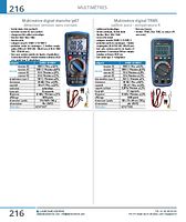 Multimètre digital TRMS calibre auto - température K