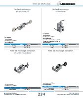 Noix de montage à crochet en acier inoxydable