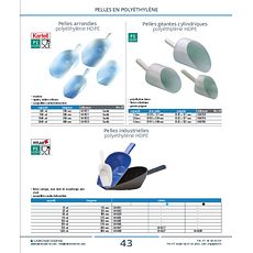 Pelles arrondies polyéthylène HDPE