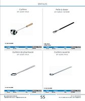 Cuillère de pharmacie en acier inox