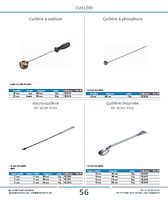 micro-cuillère en acier inox