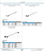 Cuillère large avec embout spatule en acier inox