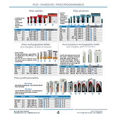 Accumulateurs rechargeables NiMh LR3 (AAA) - 1,2 V