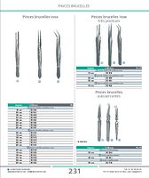Pinces horloger droites, en inox