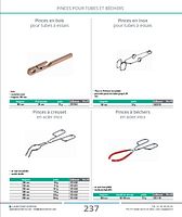 Pinces à creuset en acier inox