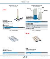 Lavage de pipettes et burettes