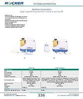 Système d'aspiration large capacité et protection contre la surchauffe