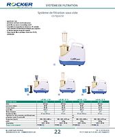 Système de filtration sous vide compacte
