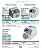 Pompes péristaltiques compactes 1 canal 0 à 190 ml/min - 2 canaux 0 à 100 ml/min