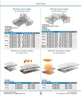 Portoirs pour tubes en fil d'acier inox