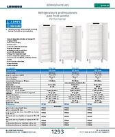 Réfrigérateurs professionnels avec froid ventilé Performance