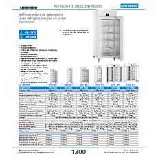 Réfrigérateurs de laboratoire avec réfrigération par air pulsé Perfection