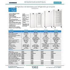Réfrigérateur de laboratoire avec réfrigération par air pulsé Perfection