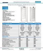 Réfrigérateurs de laboratoire, réfrigération par air pulsé Performance
