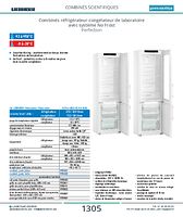 Combinés réfrigérateur-congélateur de laboratoire avec système No Frost Perfection