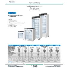 Réfrigérateur de pharmacie 2-8°C Bio Mémory gamme Bio Memory