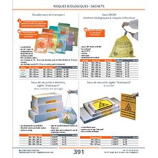 Sacs DASRI déchets biologiques à risques infectieux
