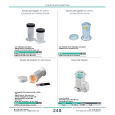 Cuves de Coplin en plastique