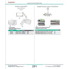 Cuve à coloration pour lames Sono