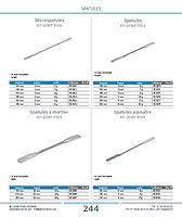 Spatules en acier inox