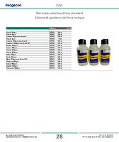 Etalons et ajusteurs de force ionique