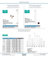Tubes de culture fond plat en verre borosilicaté capuchon à vis en aluminium