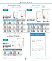 Béchers forme haute en verre borosilicaté 3.3 