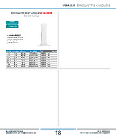 Eprouvettes graduées classe B forme basse