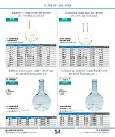 Ballons col moyen rodé / fond rond en verre borosilicaté 3.3 PYREX®