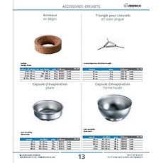 Triangle pour creusets en acier zingué