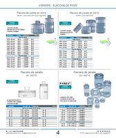 Flacons de pesée en verre borosilicaté 3.3 