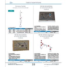 Kit de microchimie en verre borosilicaté 5 pièces
