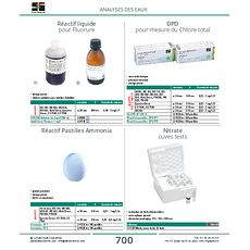 Nitrate cuves tests