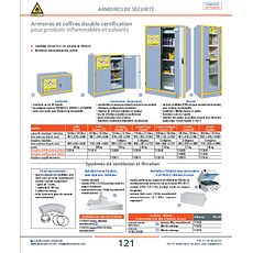 Coffres de sécurité pour produits inflammables double certification : EN14470-1 / 30 min et FM 6050