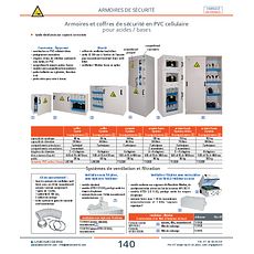 Coffres de sécurité en PVC cellulaire pour acides / bases