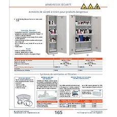 Armoires de sûreté à tiroirs pour produits dangereux