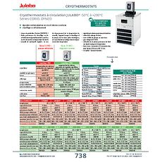 Cryothermostats à circulation JULABO® -50°C à +200°C Série CORIO