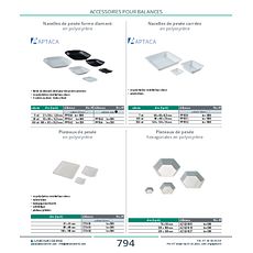 Plateaux de pesée hexagonales en polystyrène