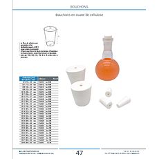 Bouchons en ouate de cellulose