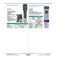 Conductimètre portatif étanche IP67