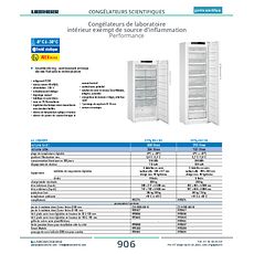 Congélateur de laboratoire avec intérieur exempt de source d'inflammation Performance