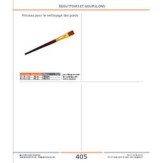 Pinceau pour le nettoyage des poids