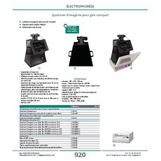 Systèmes d'imagerie pour gels compact